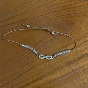 Elegant Infinity Bracelet with Crystal Accents
